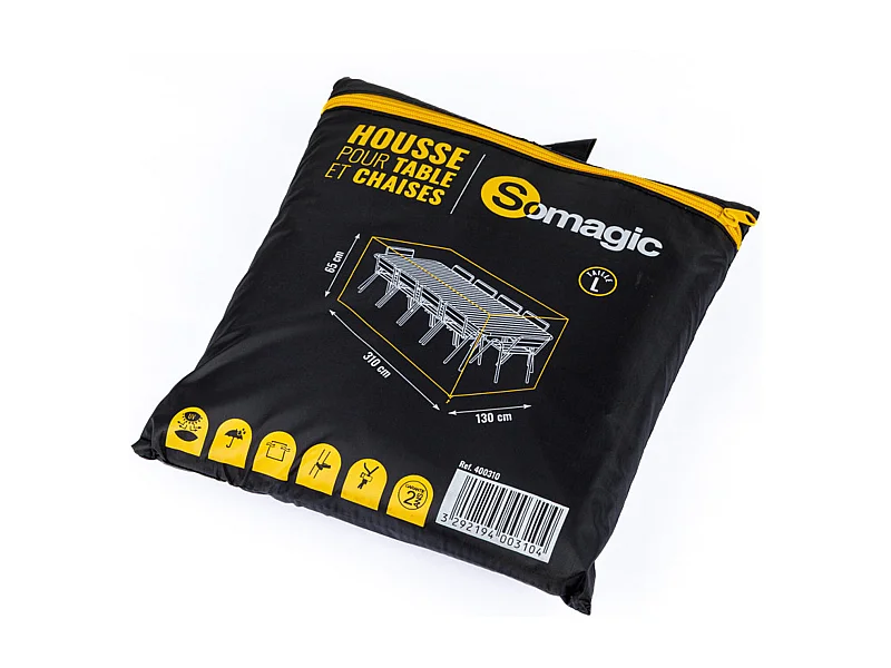 Housse L 310 x l 130 x H 65 cm pour salon de jardin - SOMAGIC