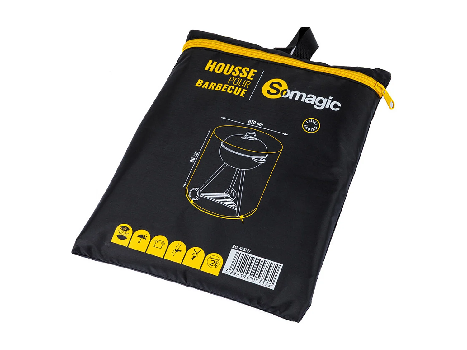 Housse Ø 70 x H 80 cm pour barbecue rond - SOMAGIC