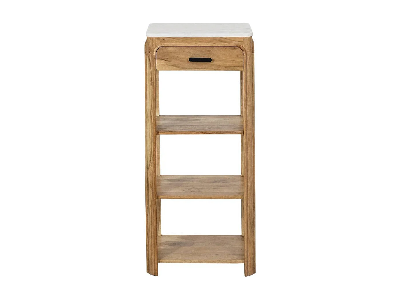 Console avec tiroir en bois d'acacia et marbre Emyr