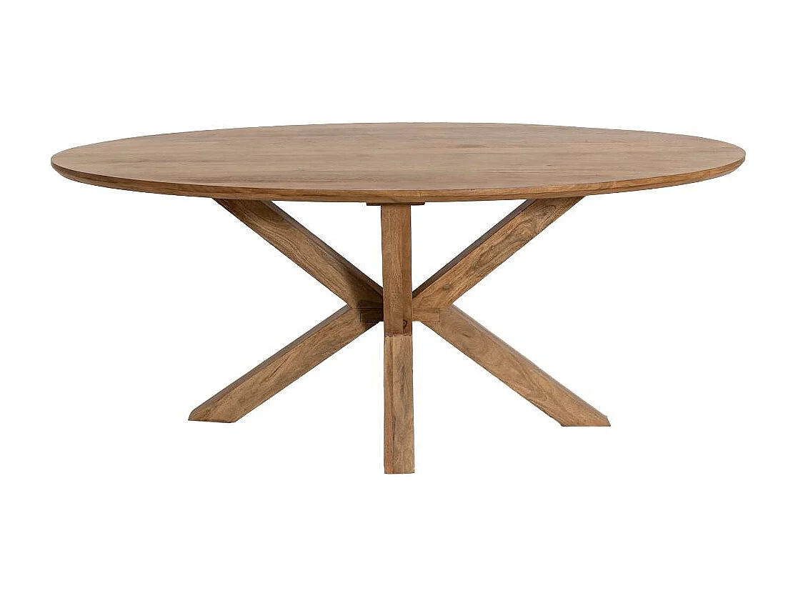 Table à manger ovale en bois de manguier Maloé