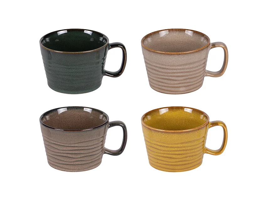 Coffret de 4 mugs bas Kili 40 cl