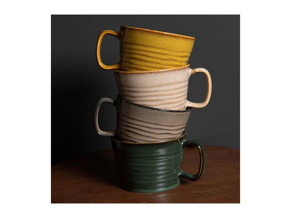 Coffret de 4 mugs bas Kili 40 cl