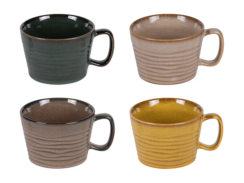 Coffret de 4 mugs bas Kili 40 cl