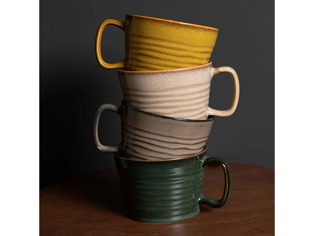 Coffret de 4 mugs bas Kili 40 cl