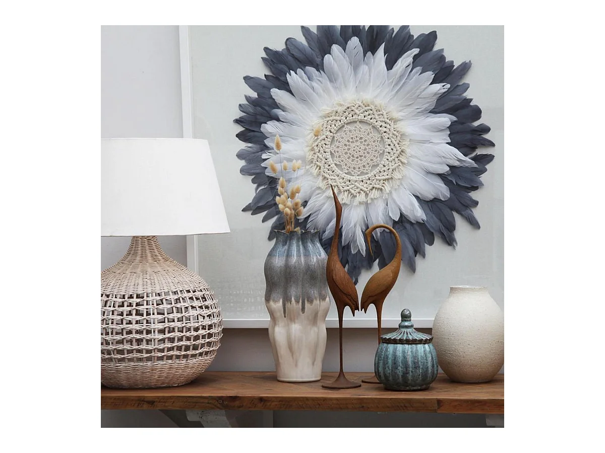 Statues duo oiseaux Résine Marron - Interior's