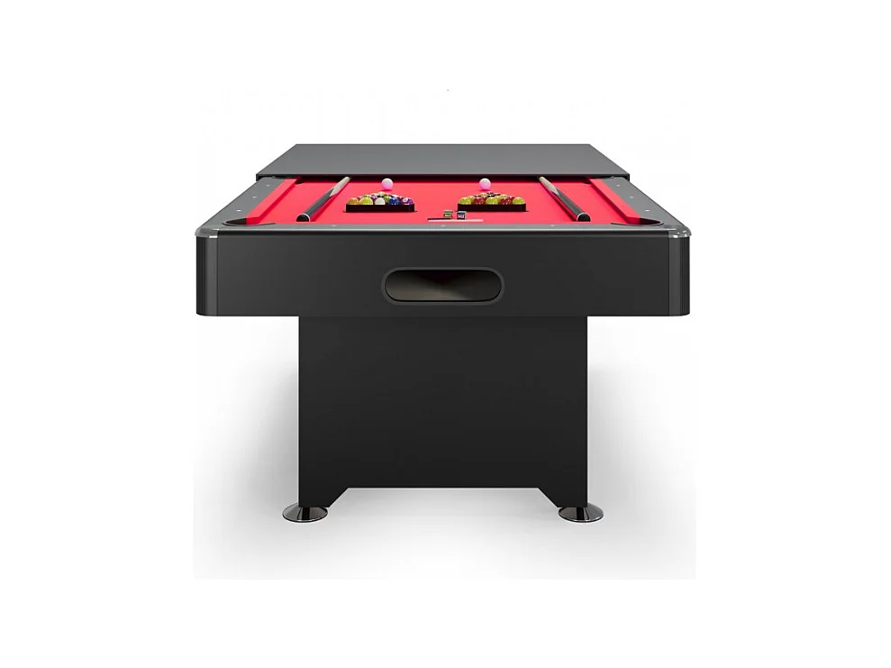 Billard Américain convertible Table dinatoire - 212 x118 x86 cm -Retour de boules automatique et Accessoires inclus