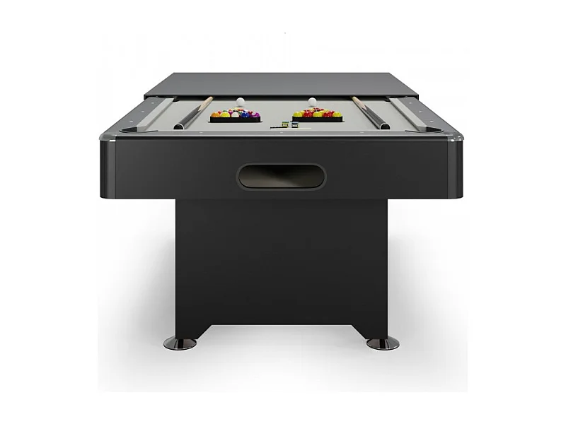 Billard Américain convertible Table dinatoire - 212 x118 x86 cm -Retour de boules automatique et Accessoires inclus