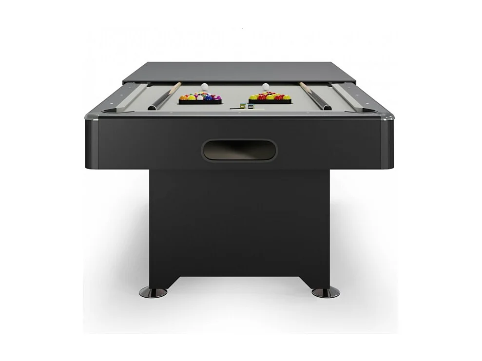 Billard Américain convertible Table dinatoire - 212 x118 x86 cm -Retour de boules automatique et Accessoires inclus