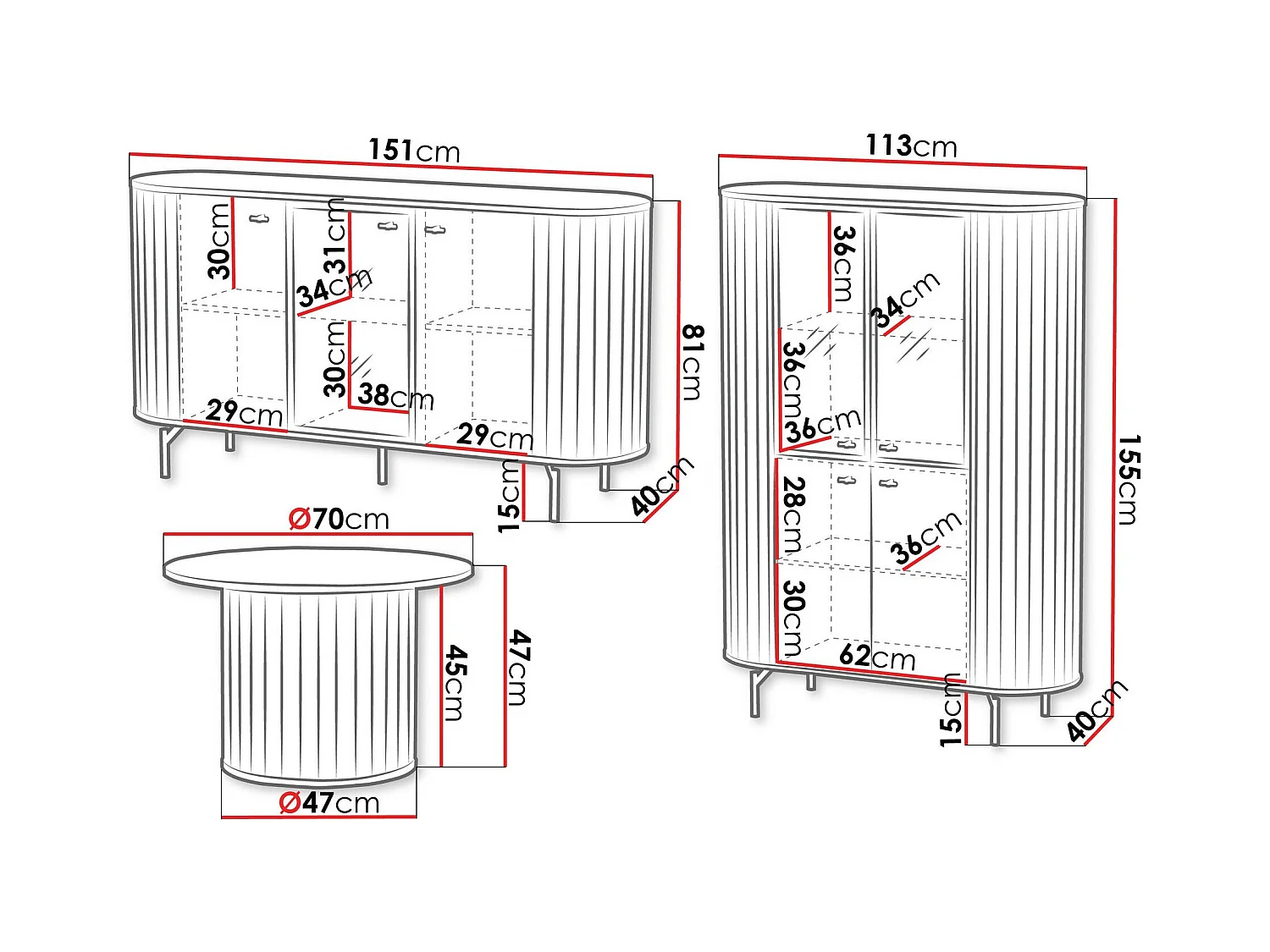 Ensemble de salon Novmono 109