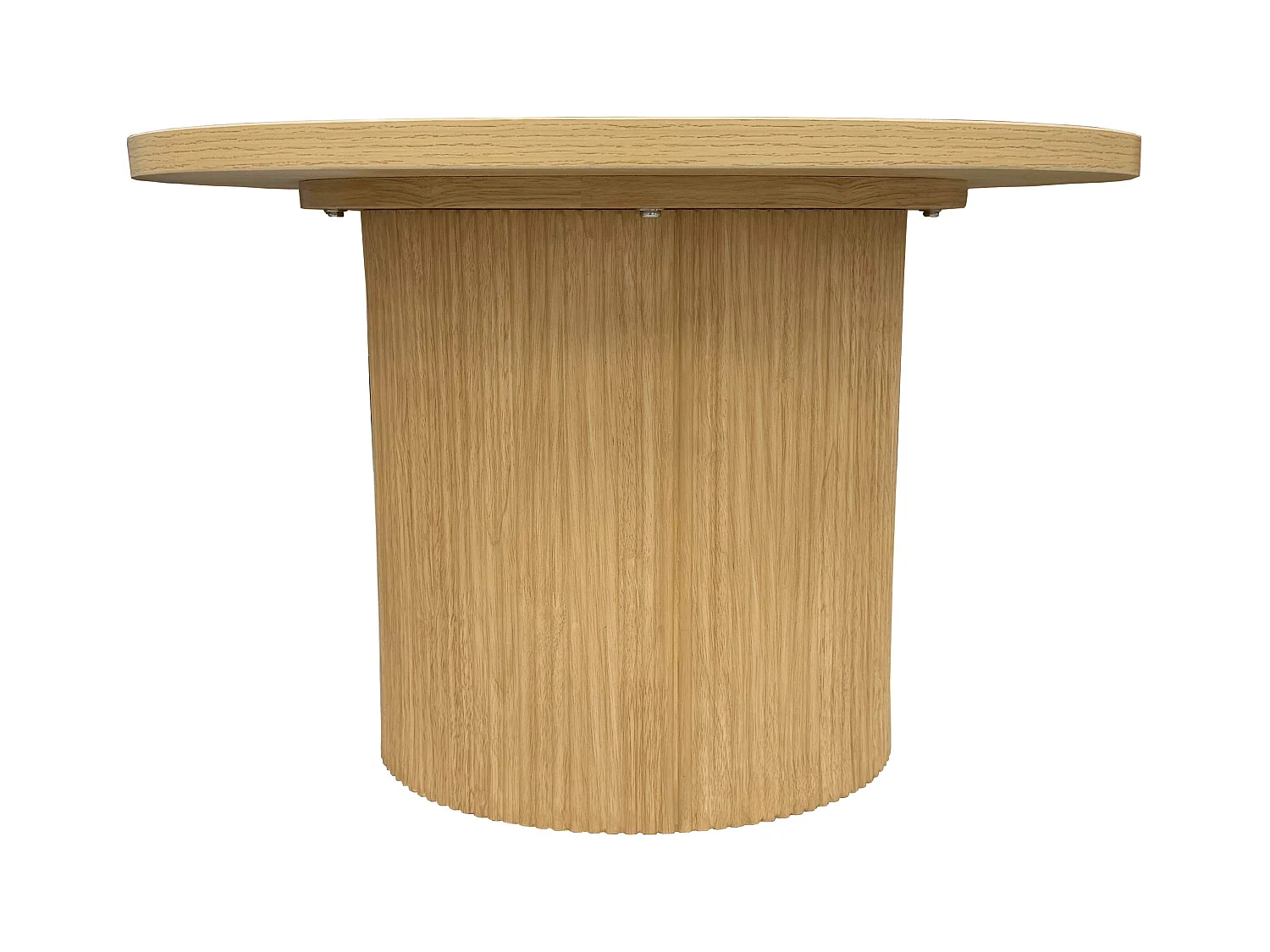 Table basse scandinave ronde 70 cm en bois clair