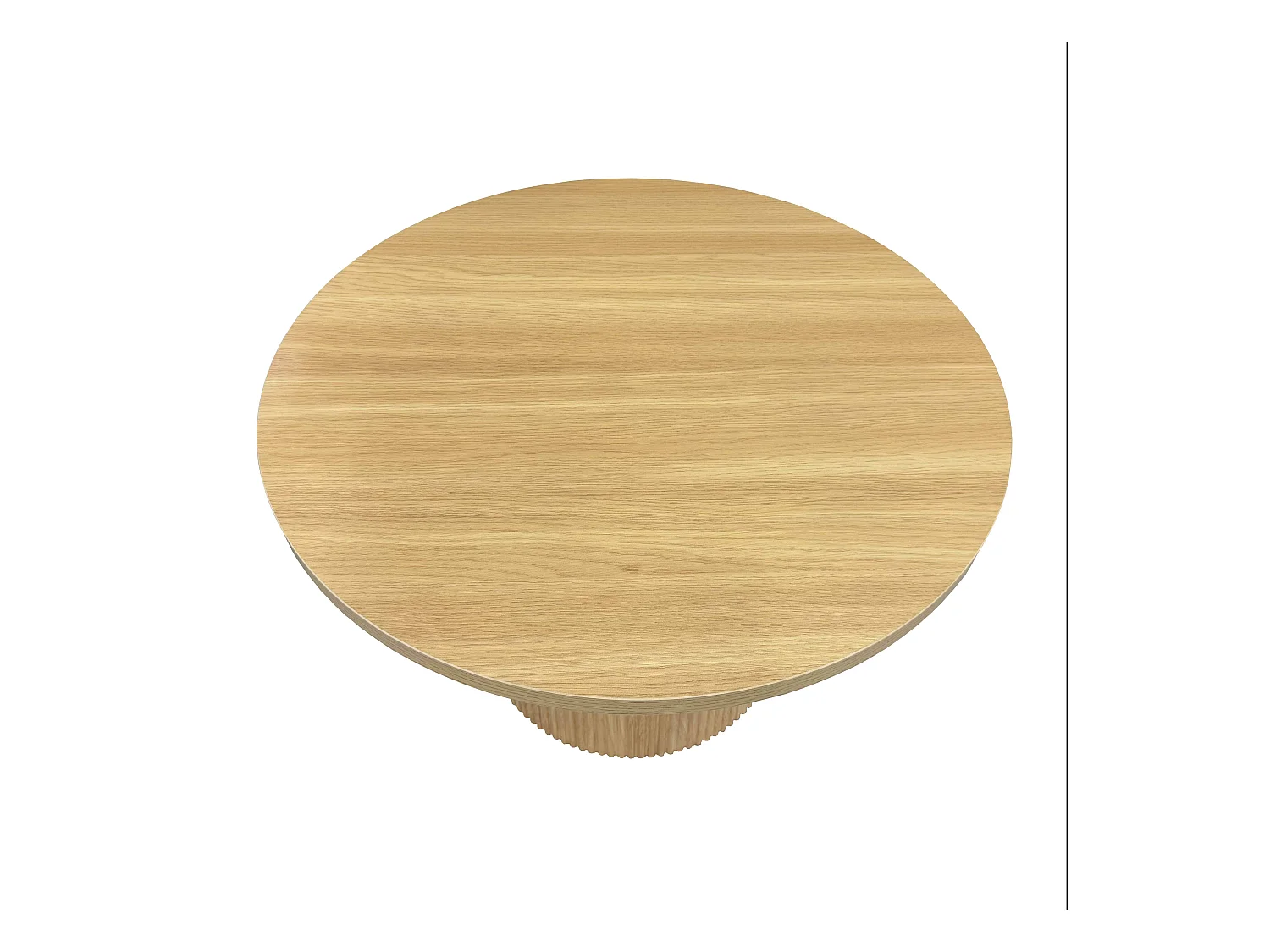 Table basse scandinave ronde 70 cm en bois clair
