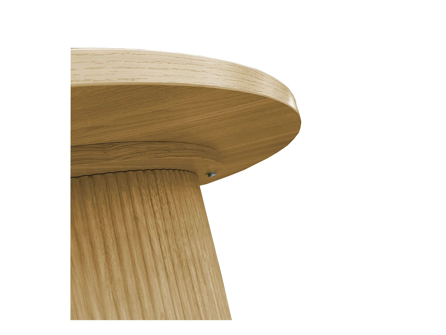 Table basse scandinave ronde 70 cm en bois clair