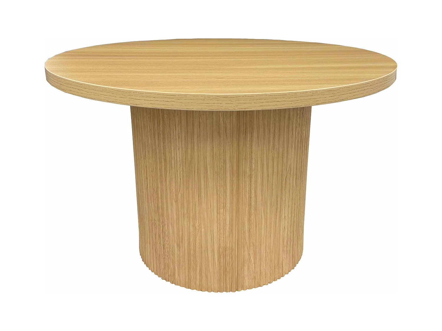 Table basse scandinave ronde 70 cm en bois clair