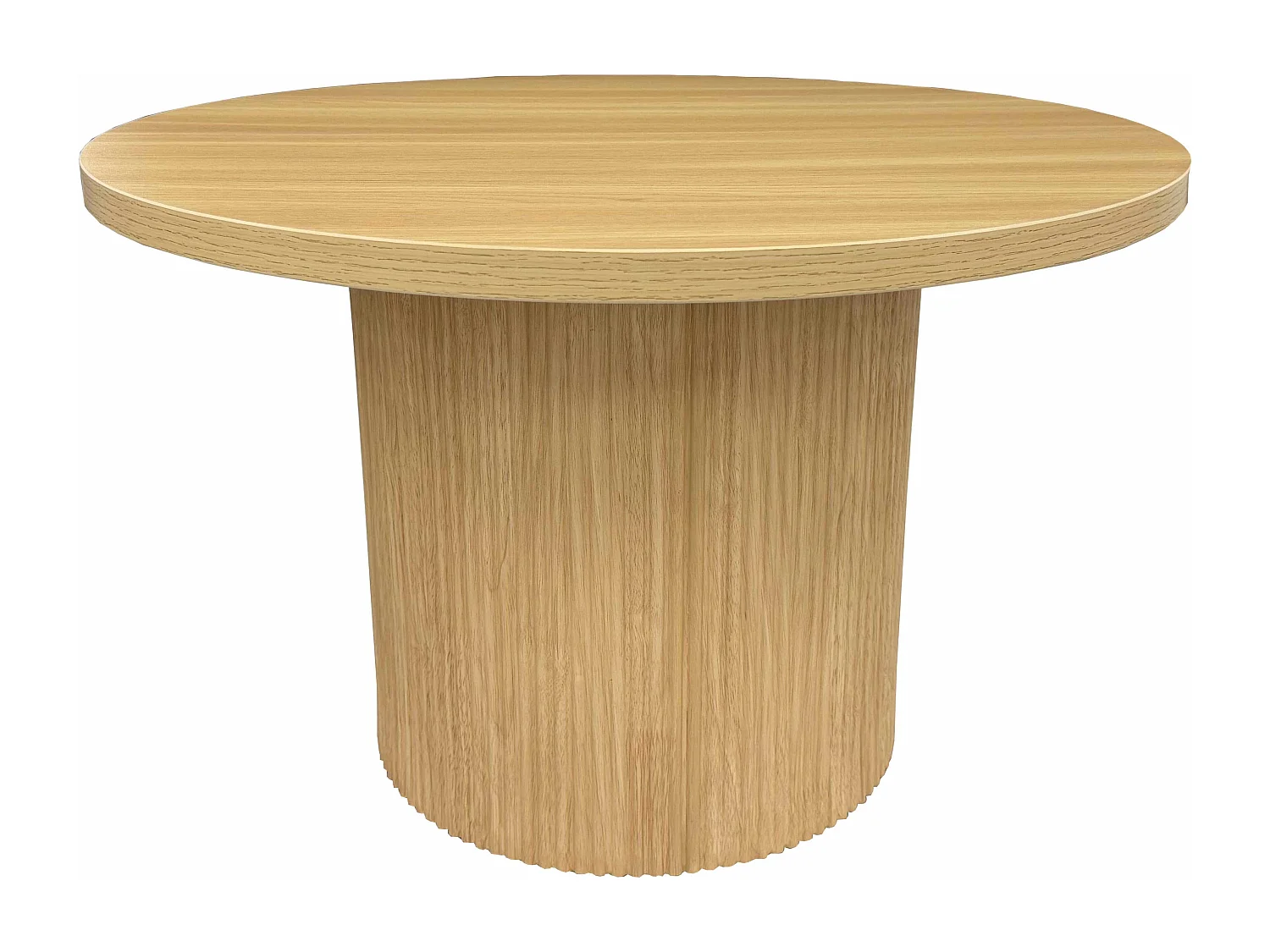 Table basse scandinave ronde 70 cm en bois clair