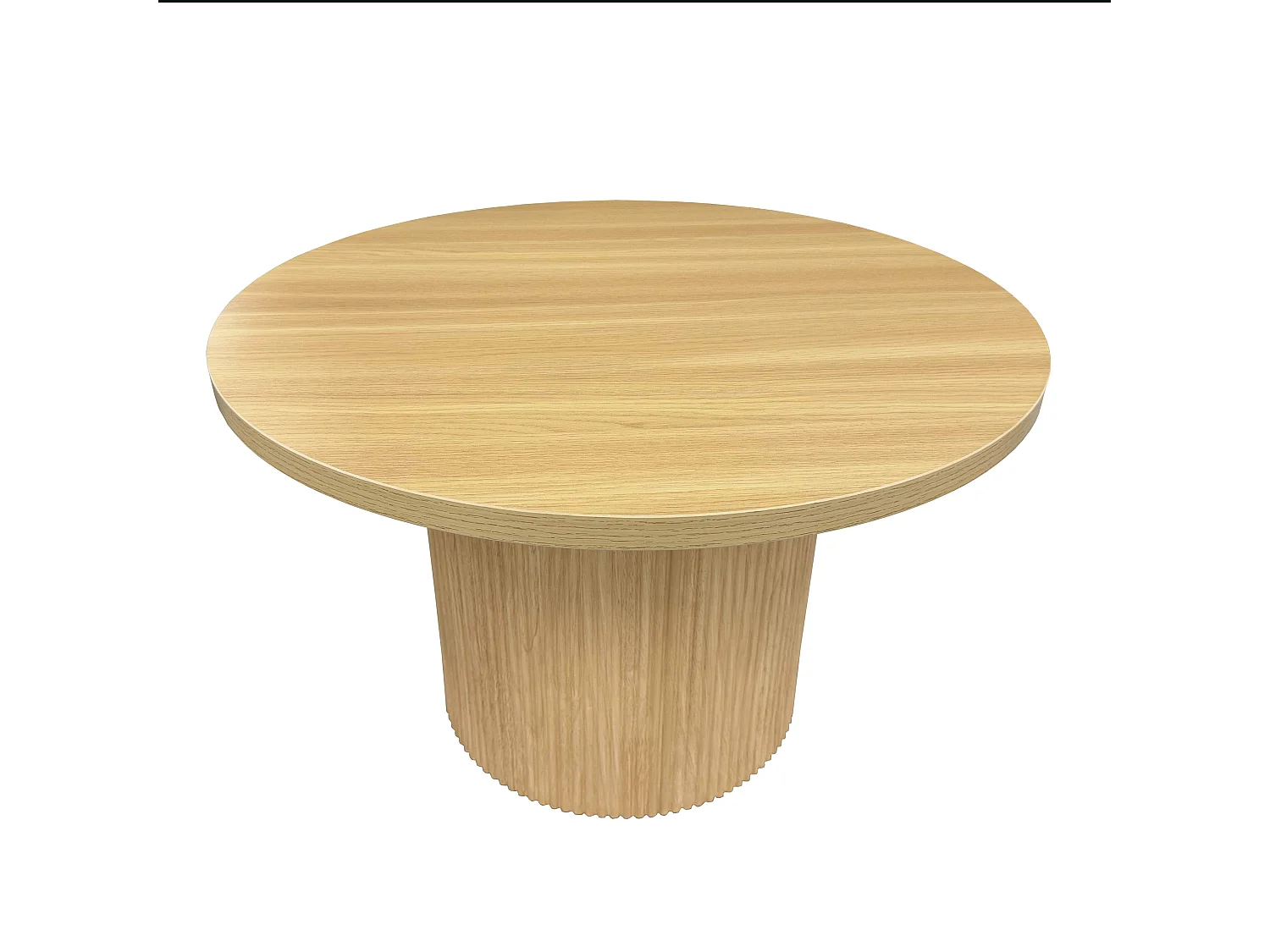 Table basse scandinave ronde 70 cm en bois clair
