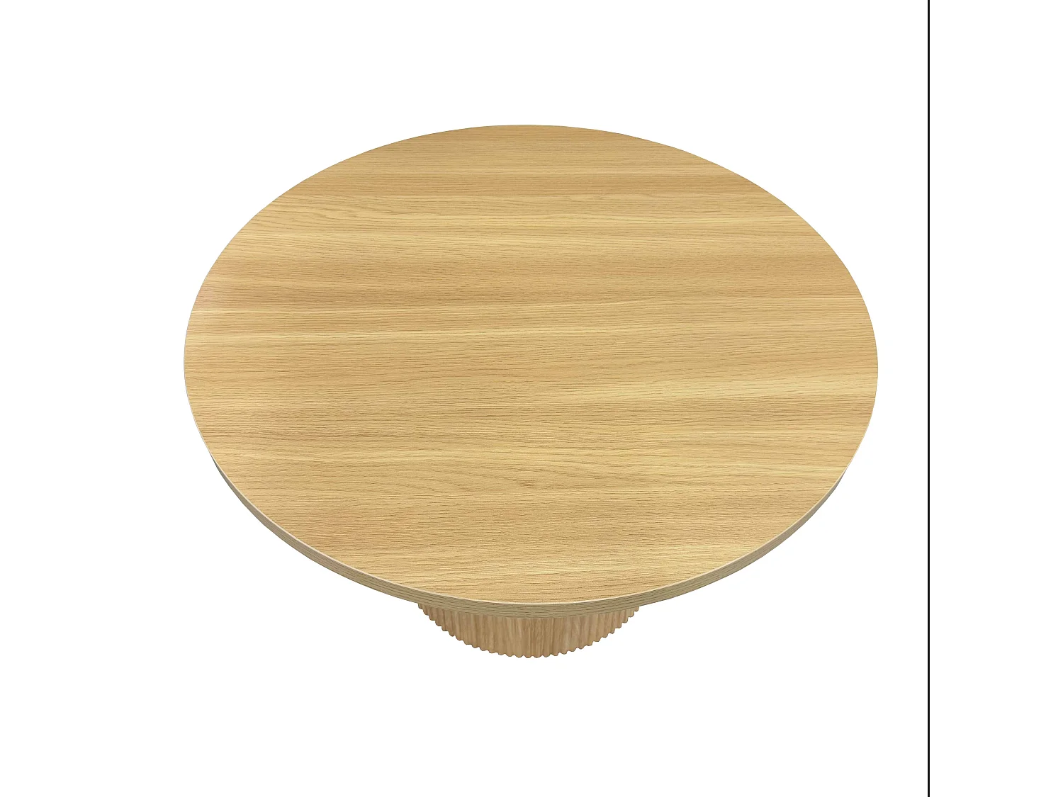 Table basse scandinave ronde 70 cm en bois clair