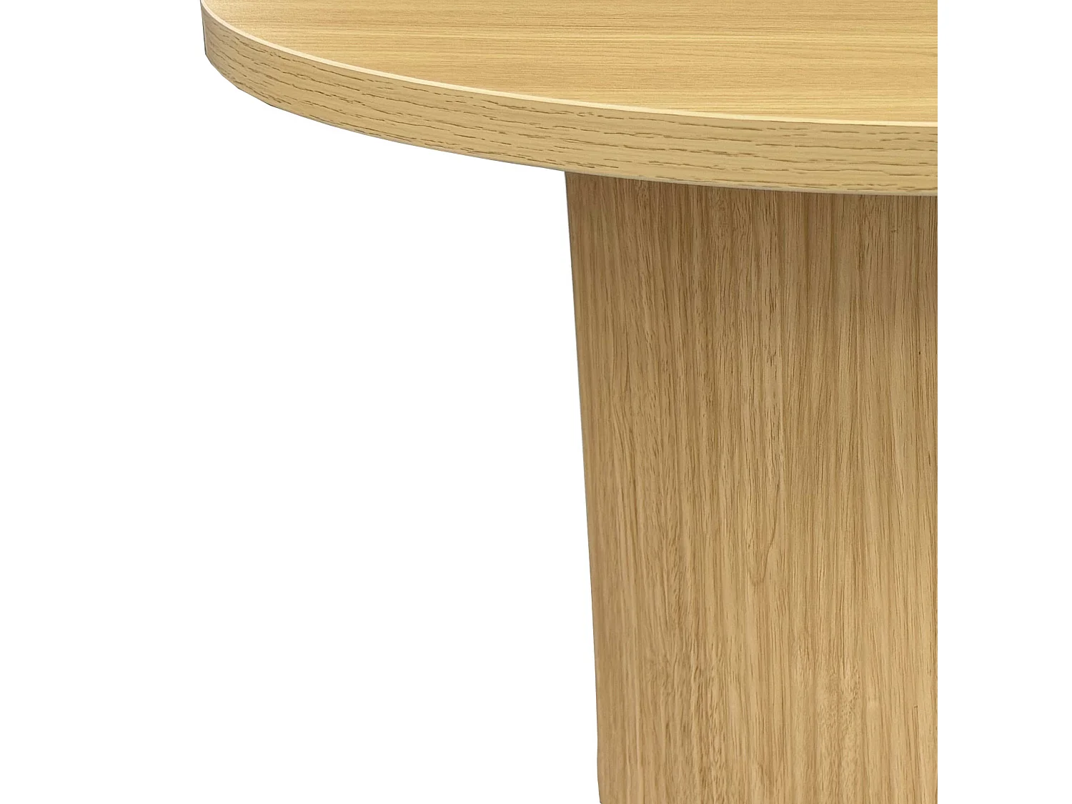 Table basse scandinave ronde 70 cm en bois clair