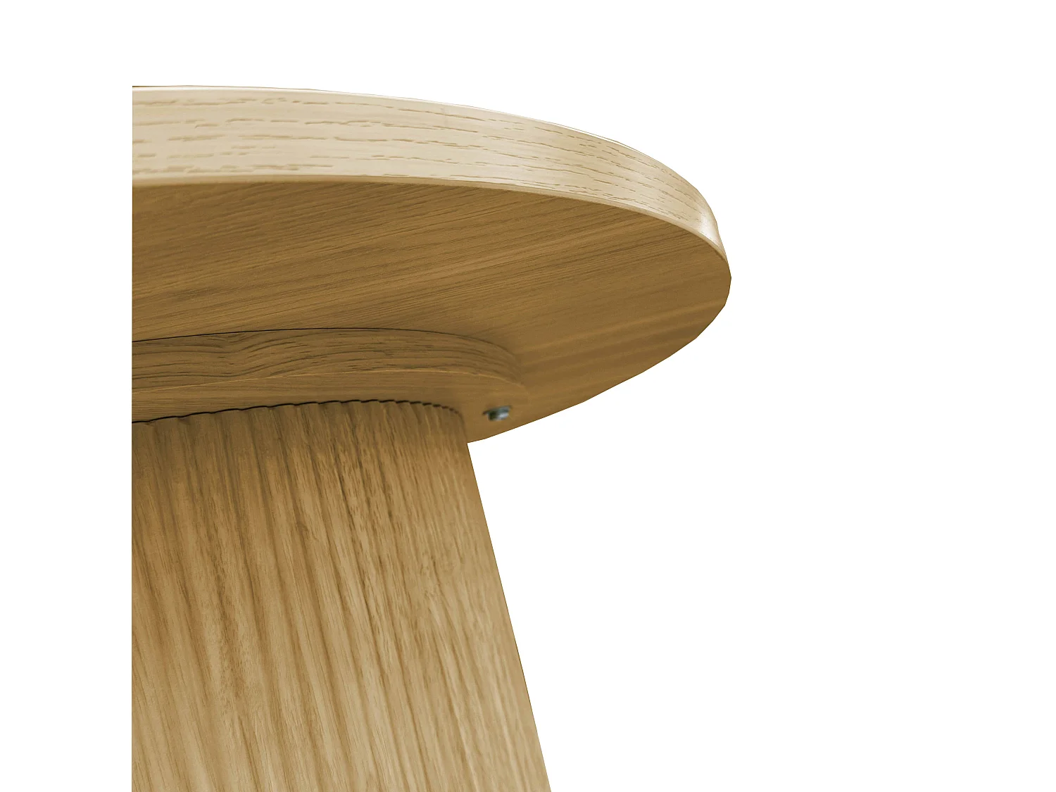 Scandinavische ronde salontafel 70 cm FSC in licht hout