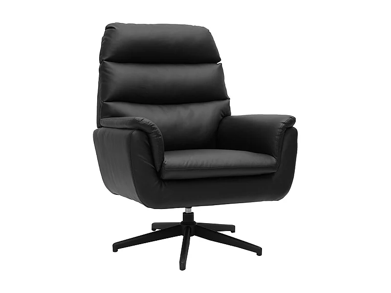 Fauteuil pivotant noir JONAH