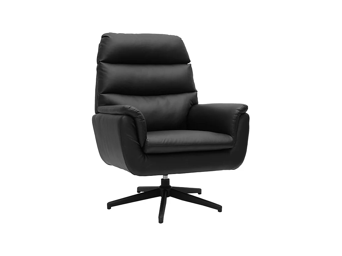 Fauteuil pivotant noir JONAH