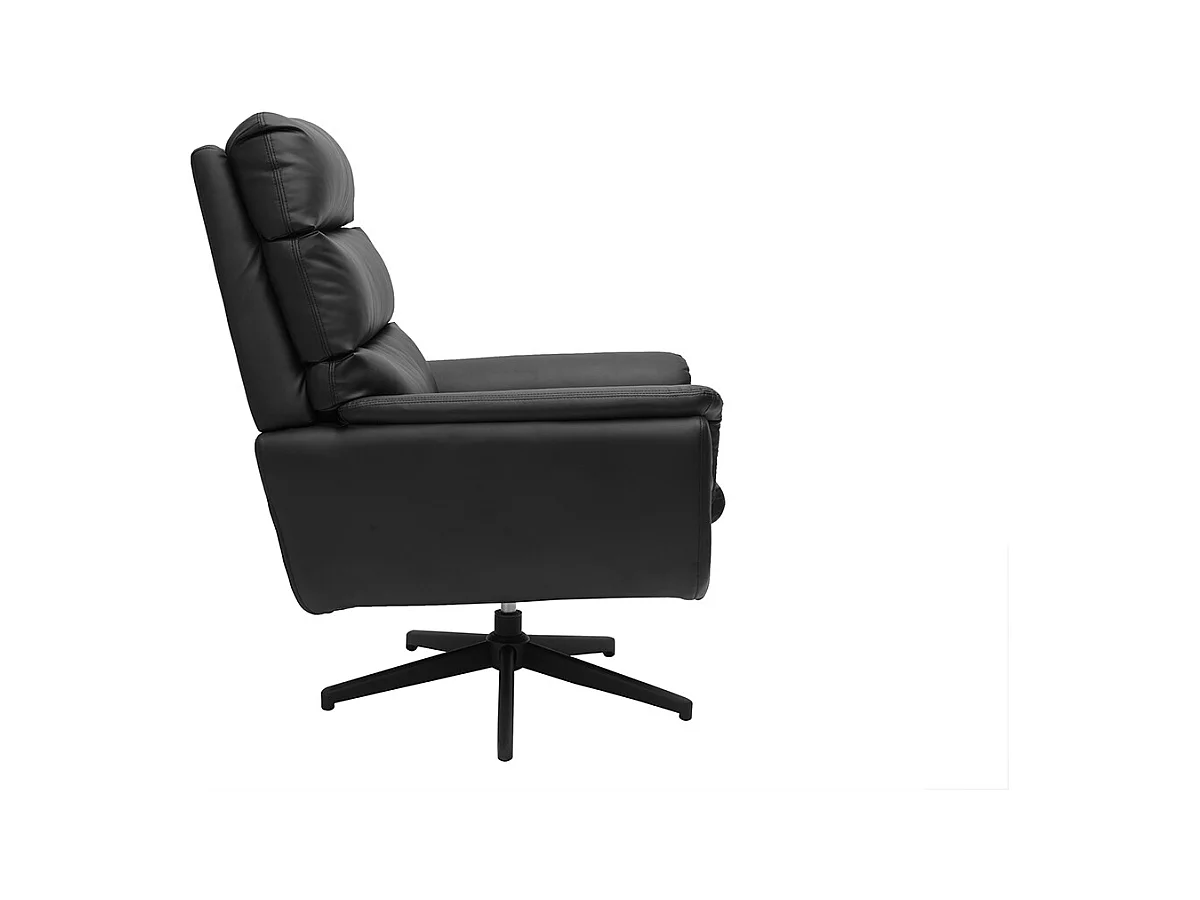 Fauteuil pivotant noir JONAH