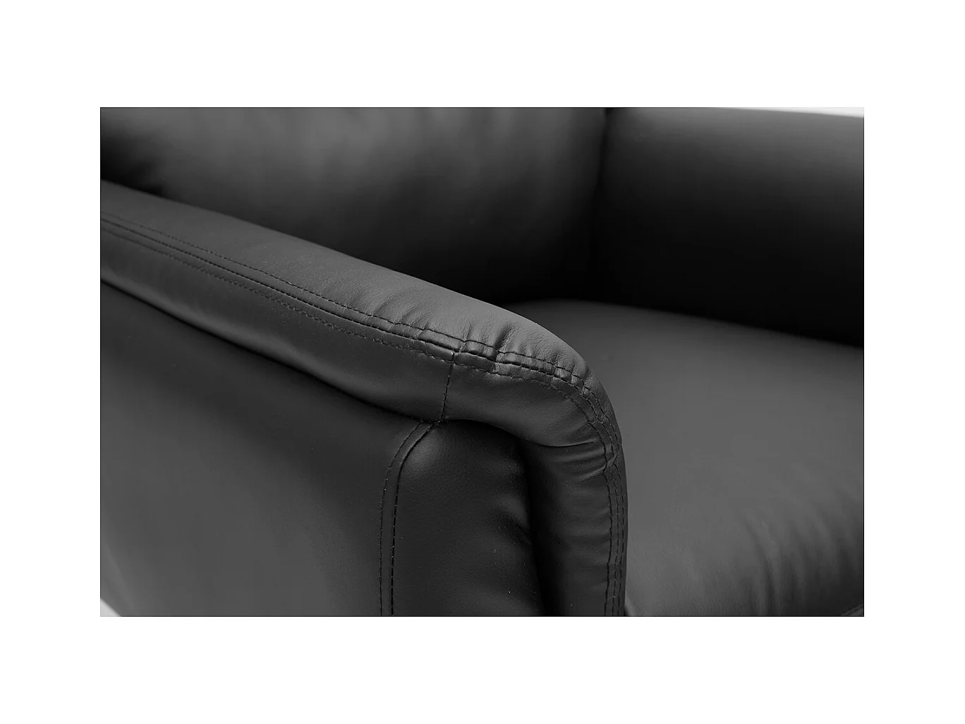 Fauteuil pivotant noir JONAH