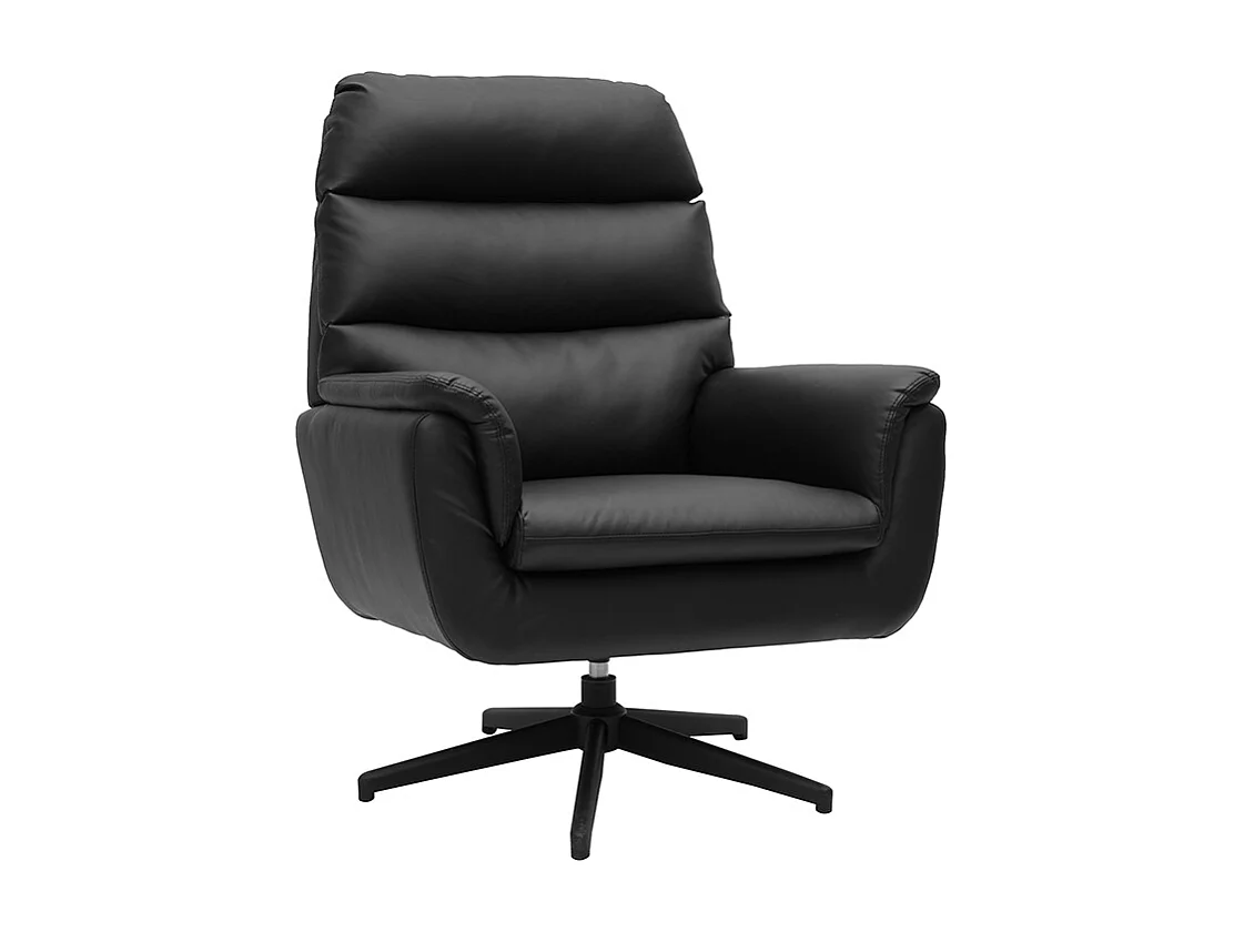 Fauteuil pivotant noir JONAH