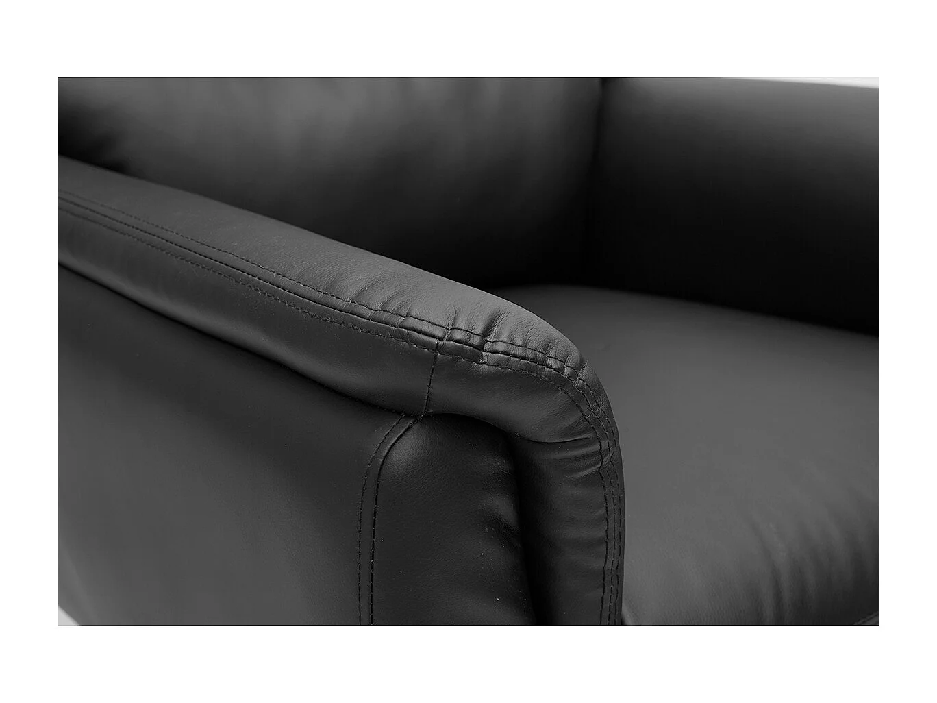 Fauteuil pivotant noir JONAH