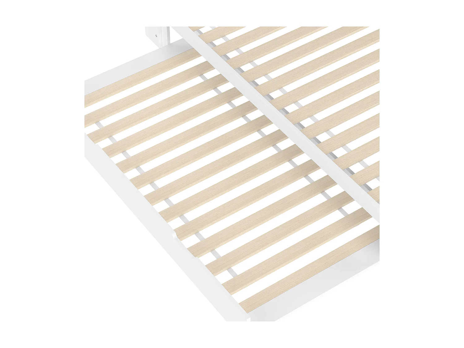 Sofá-cama 140×200 cm - com USB + Type-C - com armazenamento - com cama extra - branco (colchão não incluído)