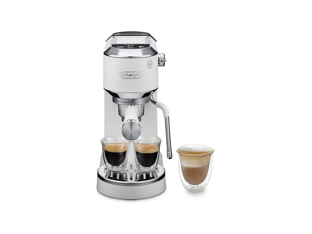 Delonghi EC890.W DedicaDuo Espressomachine Wit Zilver