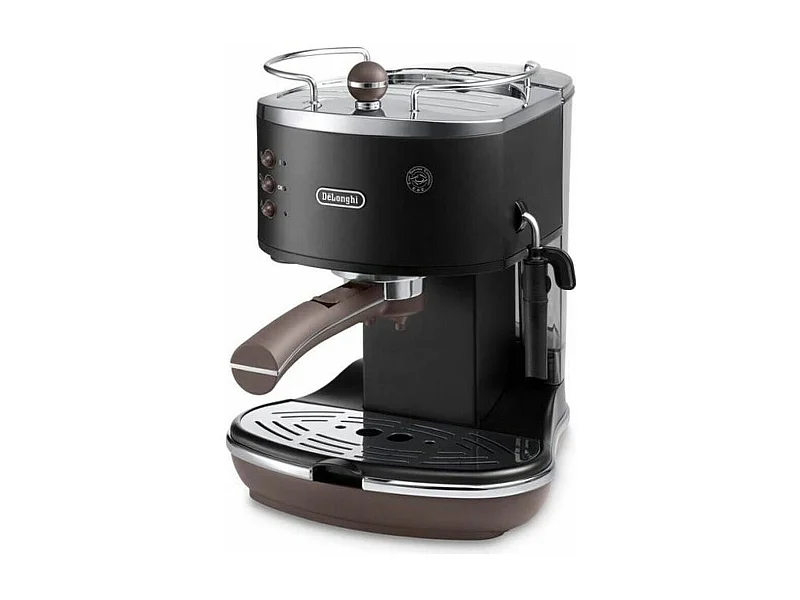 Cafetera espresso negra de 15 bares - Icona Vintage - ecov311bk