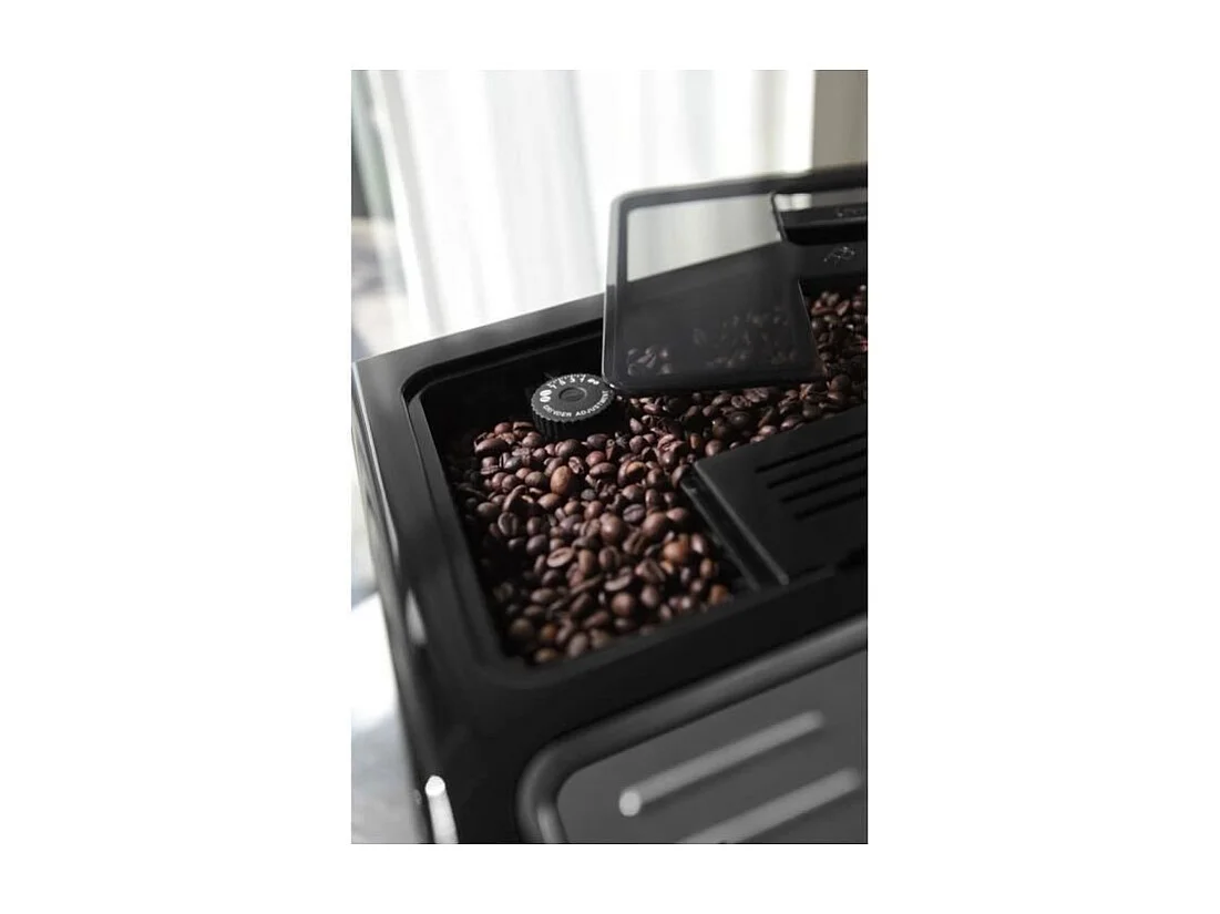 Cafetera con molinillo, 1450 W - Capacidad para 400 g de granos - Negra