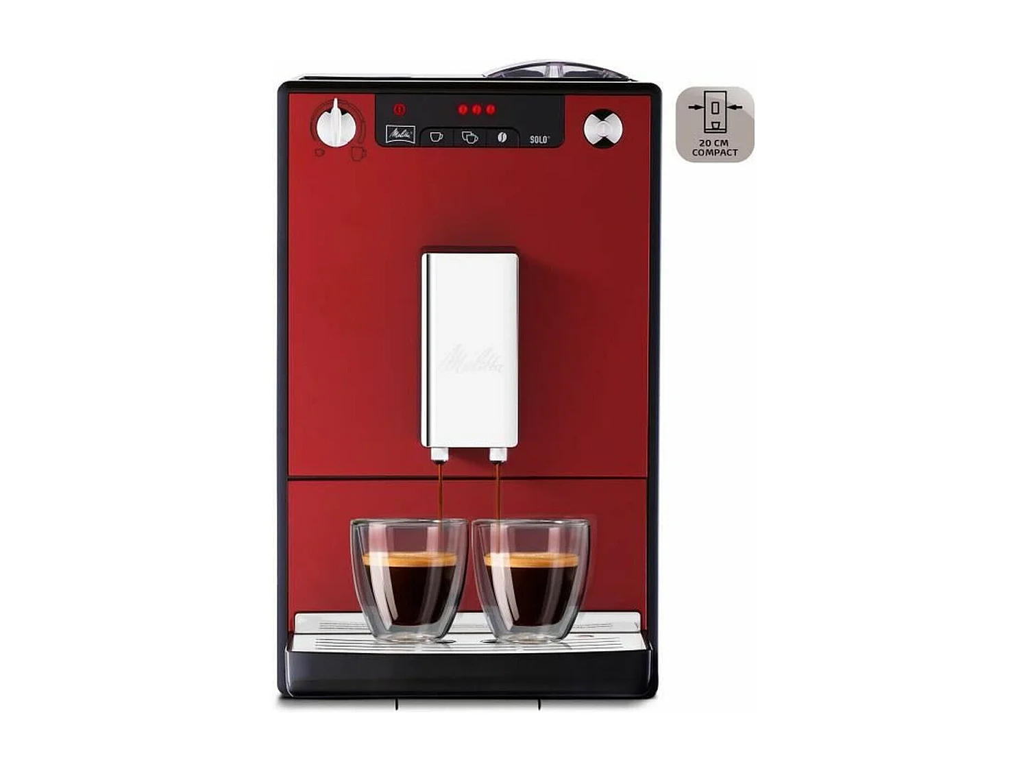 Cafetera automática Solo de grano a taza - Rojo chile