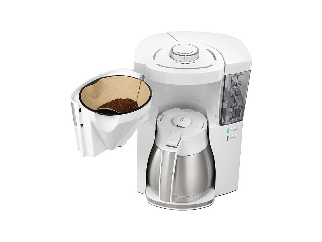 Machine a café MELITTA - Look V Therm Perfection 1025-15 Blanc/Acier Brossé