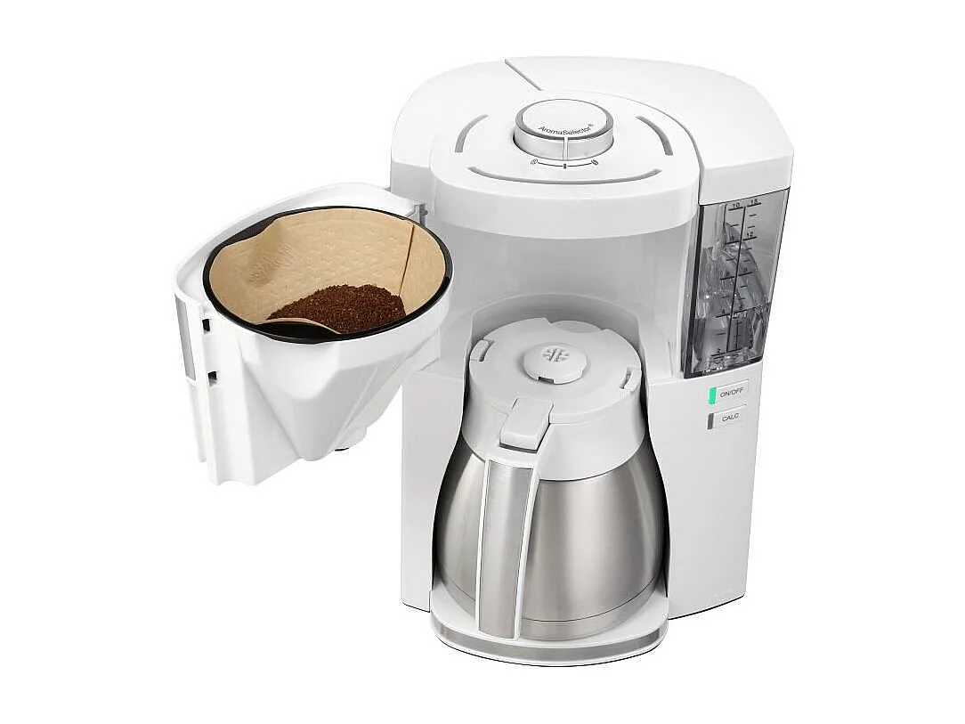 Machine a café MELITTA - Look V Therm Perfection 1025-15 Blanc/Acier Brossé