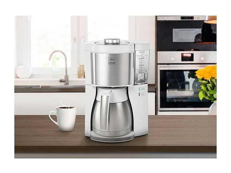 Machine a café MELITTA - Look V Therm Perfection 1025-15 Blanc/Acier Brossé