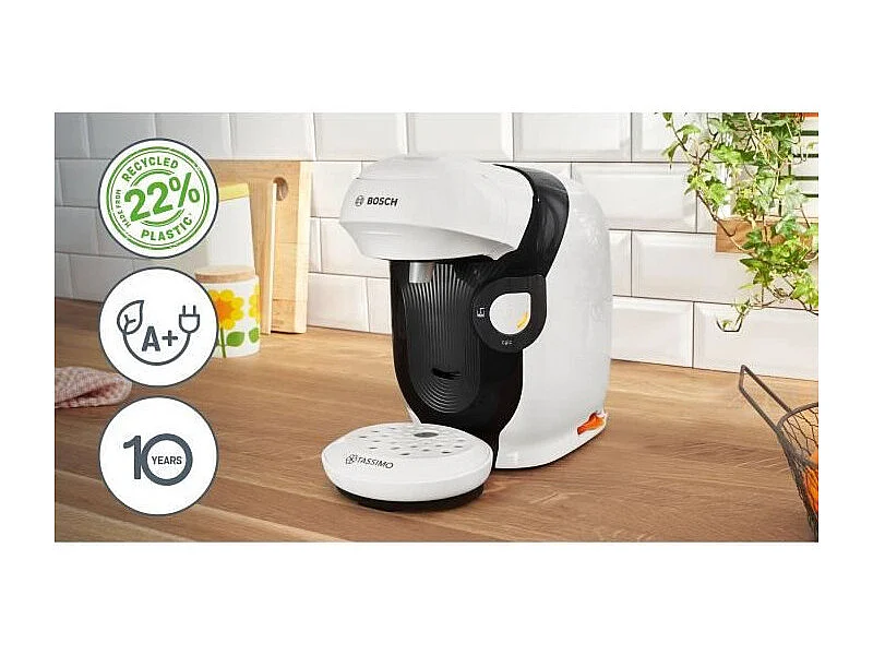 Machine a café multi-boissons - BOSCH - TASSIMO - T11 Style blanc - 1400 W