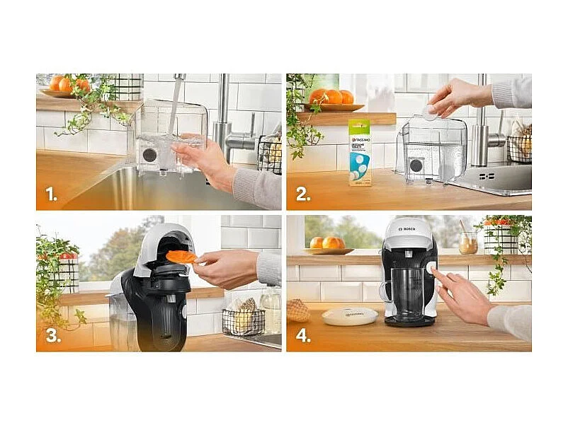 Machine a café multi-boissons - BOSCH - TASSIMO - T11 Style blanc - 1400 W