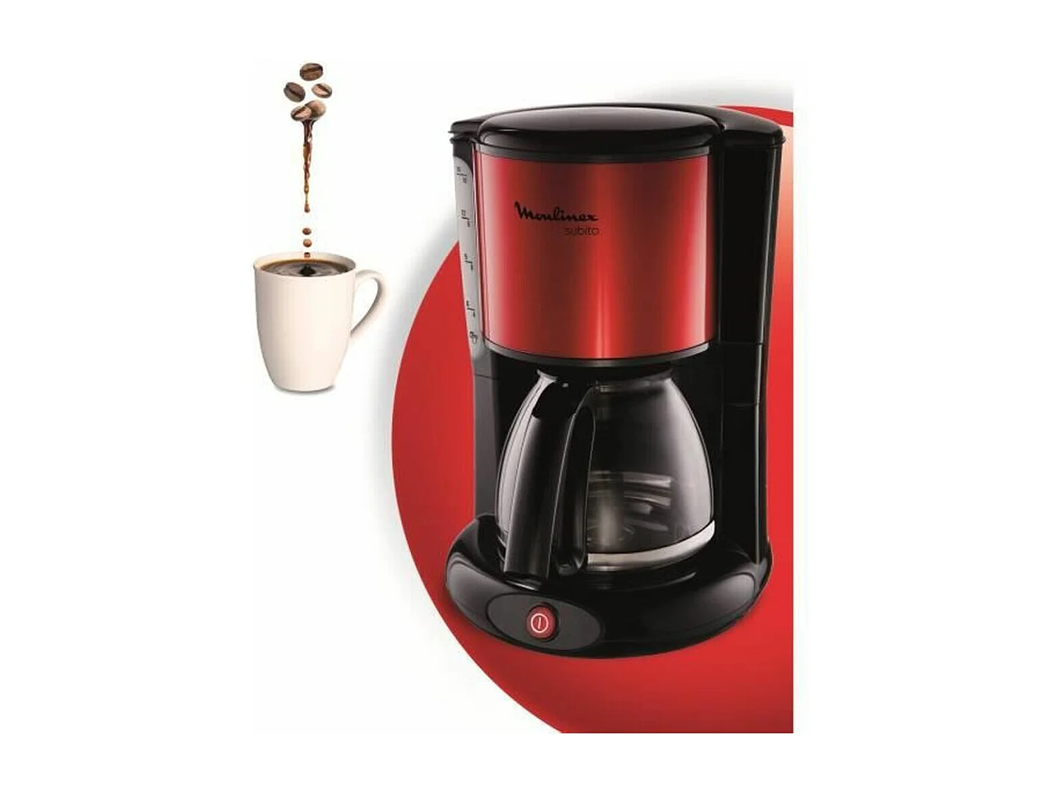 Cafétière électrique Moulinex FG360D11 Rouge 1000 W