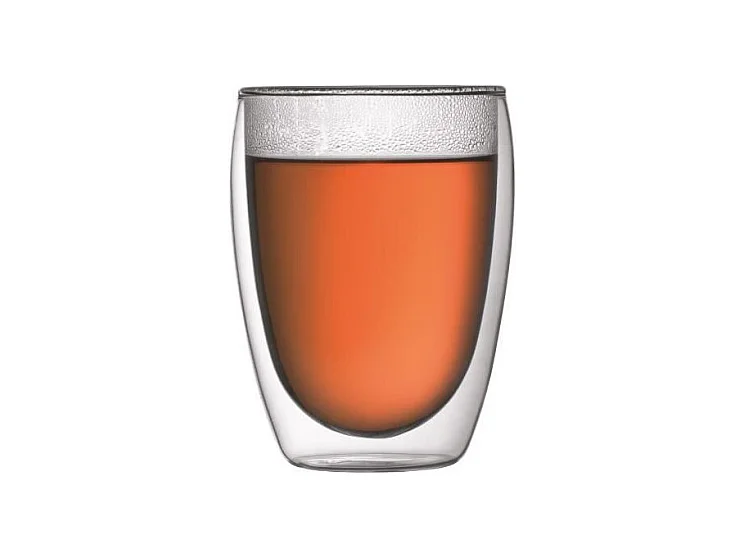 Ensemble Cafetière à Piston BODUM CHAMBORD - 8 Tasses - Marron - 1L avec 2 Verres Double Paroi Pavina 0,35l