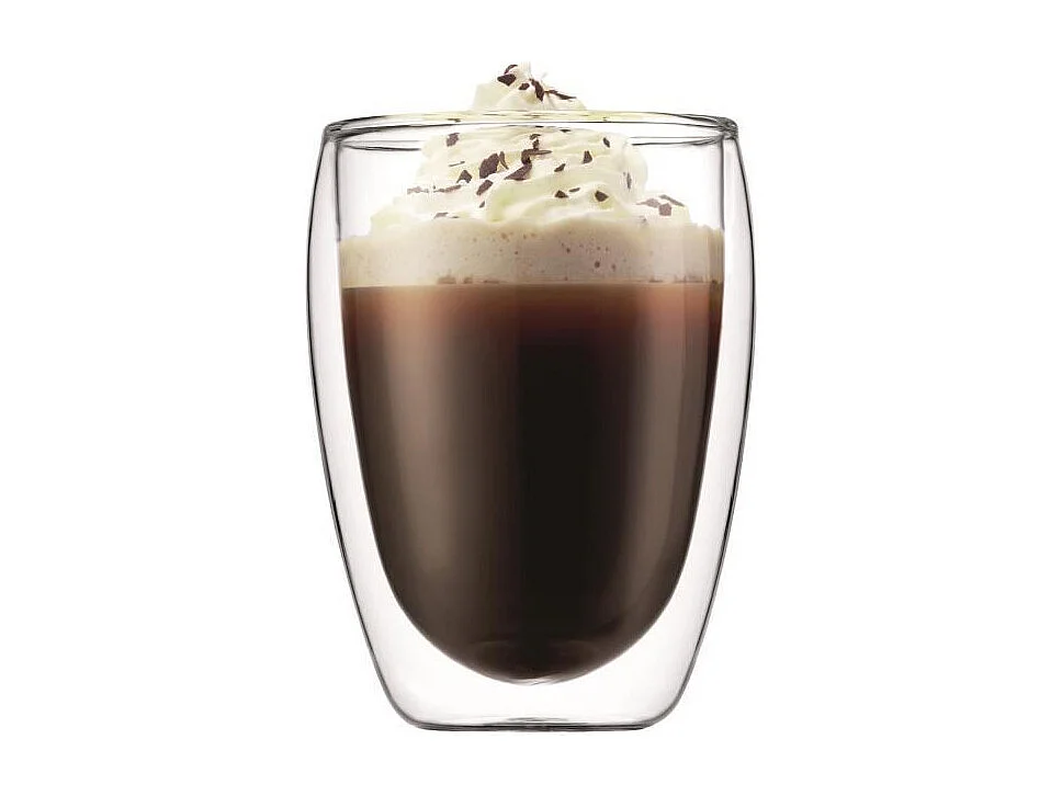 Zestaw French Press BODUM CHAMBORD - 8 Filiżanek - Brązowy - 1L z 2 Szklankami Podwójną Ścianką Pavina 0,35l