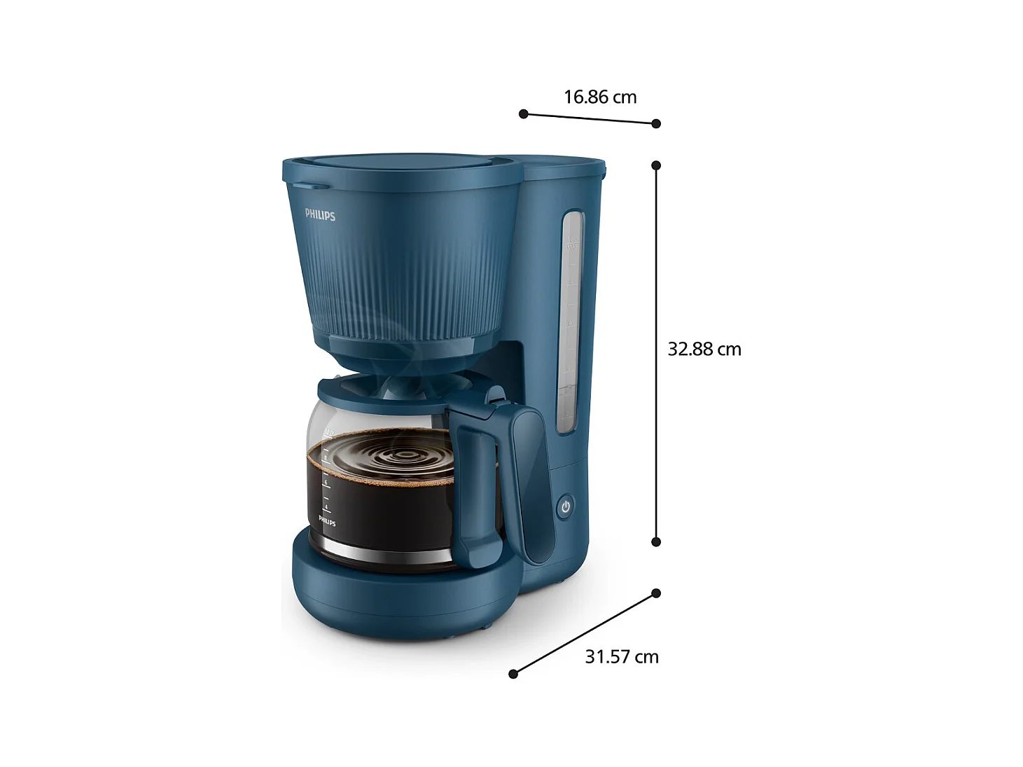 Cafetiere filtre Philips HD7411 70 Serie 3000 1,2L bleu