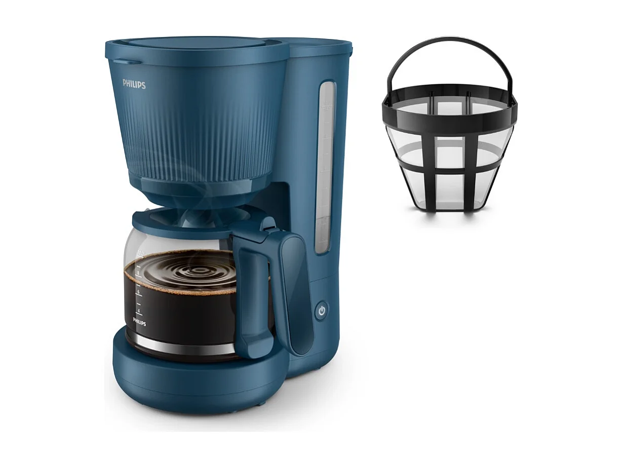 Philips HD7411 70 Serie 3000 Filterkaffeemaschine 1,2L Blau