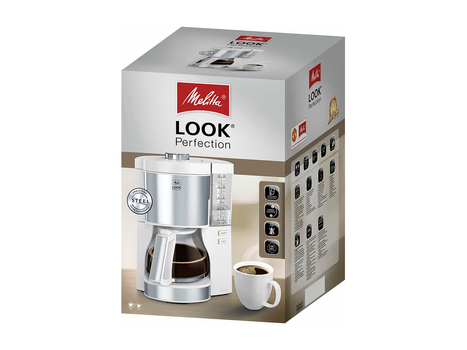 Cafétière électrique Melitta SM3590 Blanc 1080 W 1,25 L