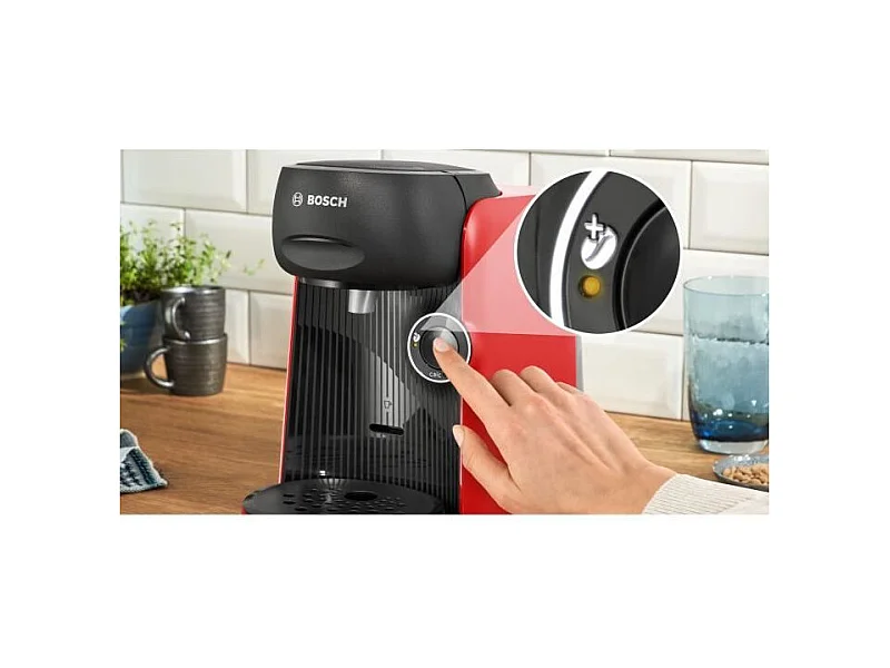 Machine a café multi-boissons - BOSCH TASSIMO - TAS163E - T16 Finesse - 1400 W - 0,7 l - Rouge
