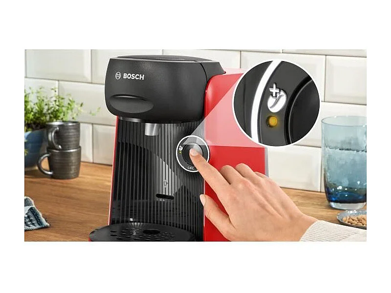 Cafetera multibebidas TASSIMO TAS163E - T16 Finesse - 1400 W - 0,7 L - Roja