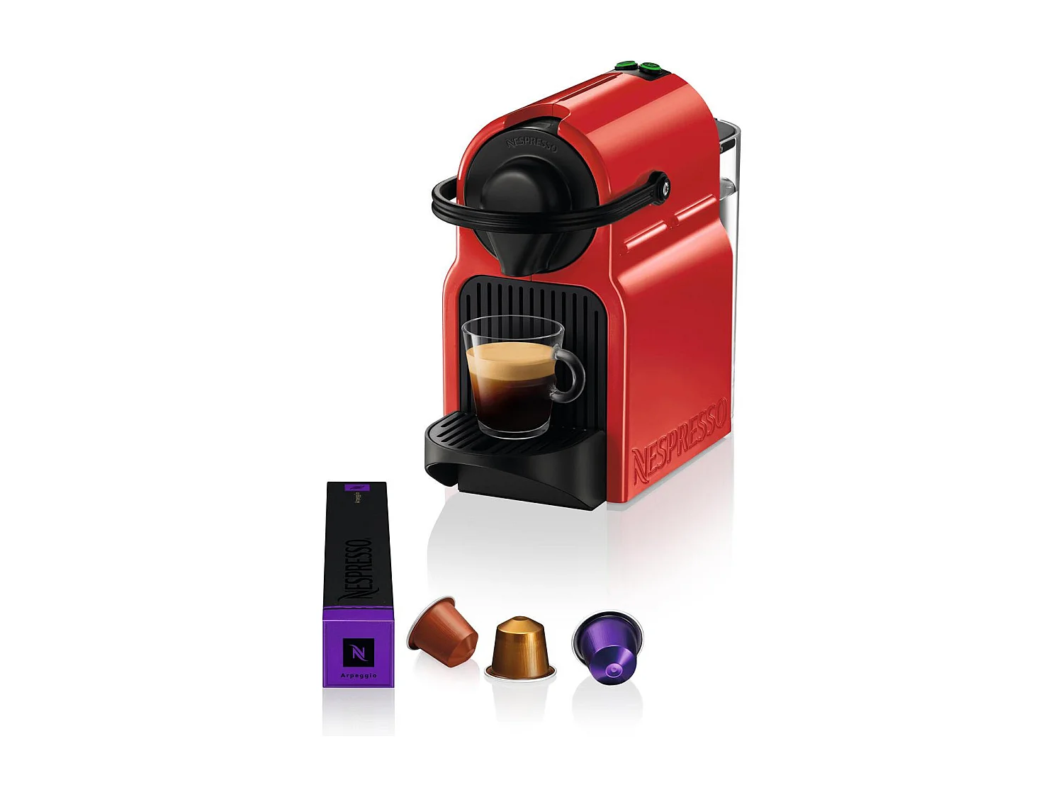Krups Nespresso XN1005K Inissa Macchina Caffe' Espresso a Capsule Rosso