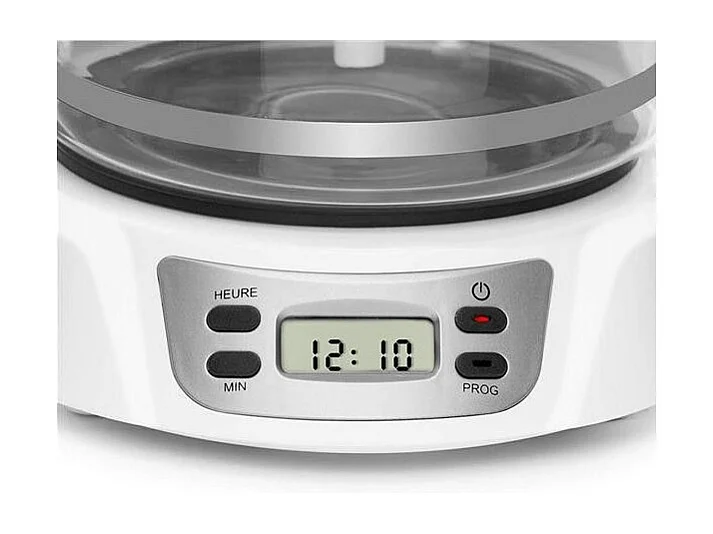 Cafetière Programmable 18 Tasses Blanc Silver Brandt - CAF1318ES