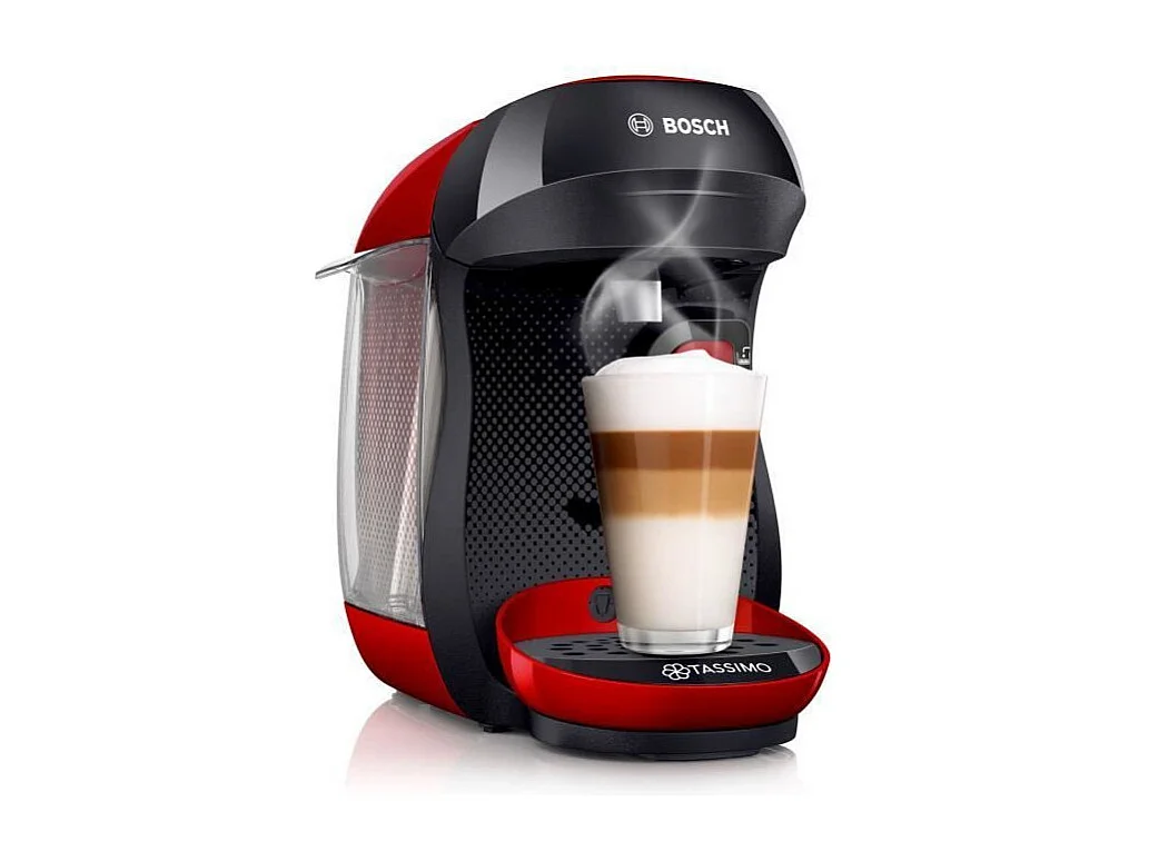 BOSCH - TASSIMO - T10 HAPPY - Machine a cafe multi-boissons rouge et anthracite
