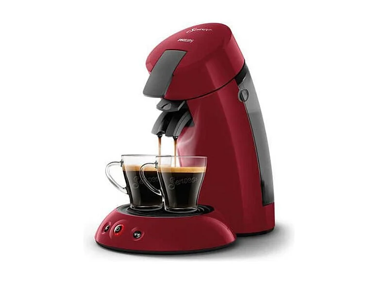 Machine a cafe dosette SENSEO ORIGINAL Philips HD6553/81, Booster Daromes, Crema Pus, 1 ou 2 tasses, Rouge